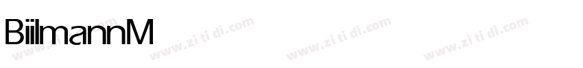 Biilmann Medium字体转换